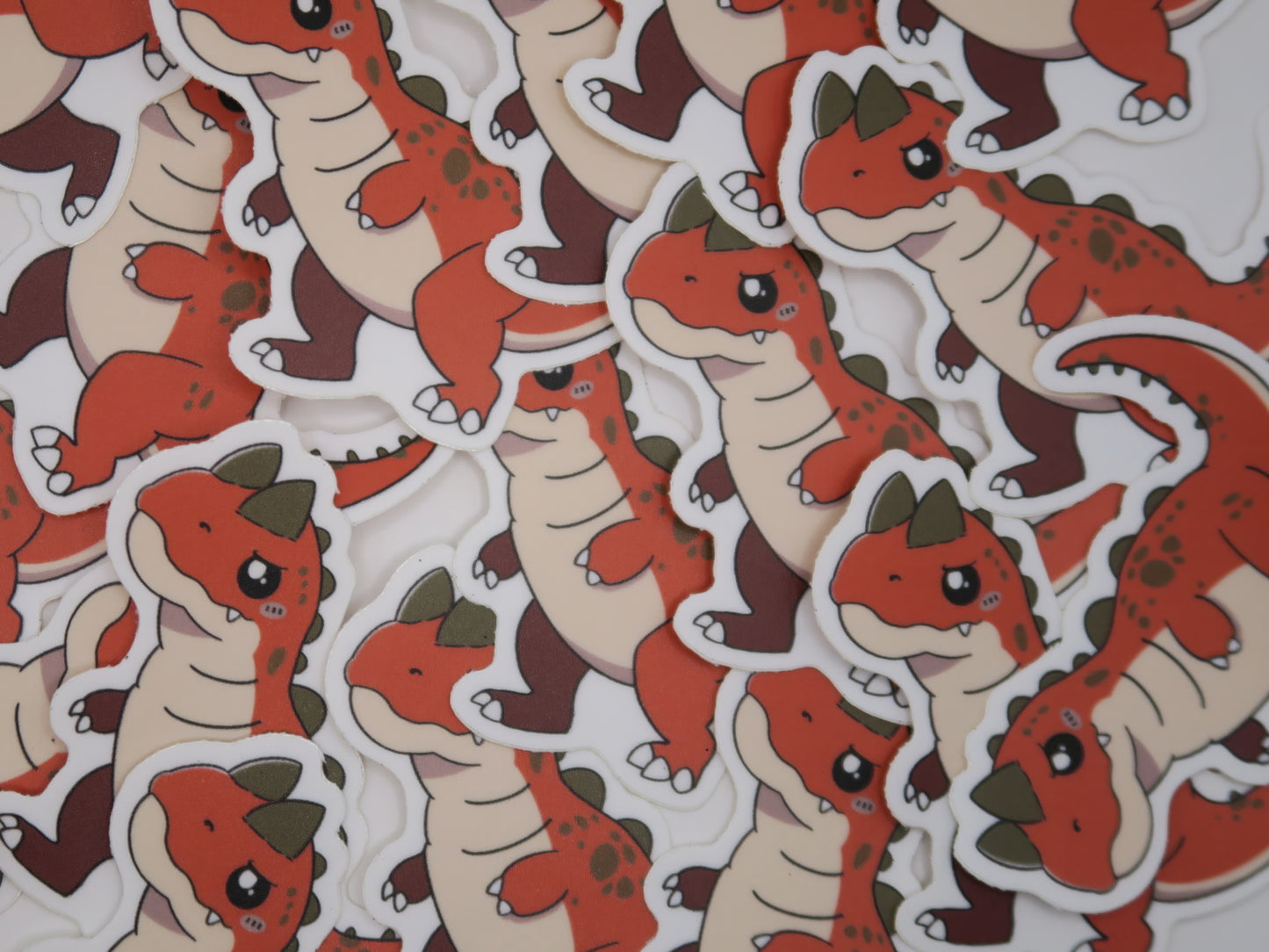 chibi carnotaurus dino sticker