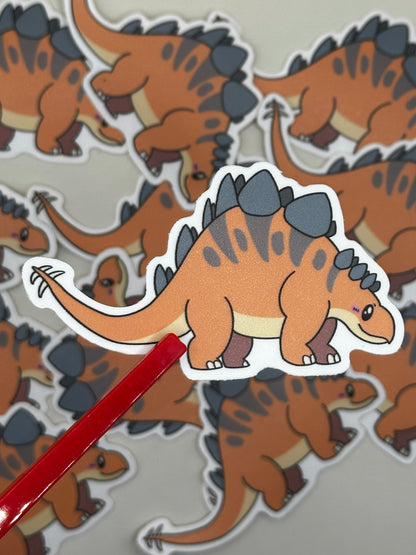 chibi stegosaurus dino sticker