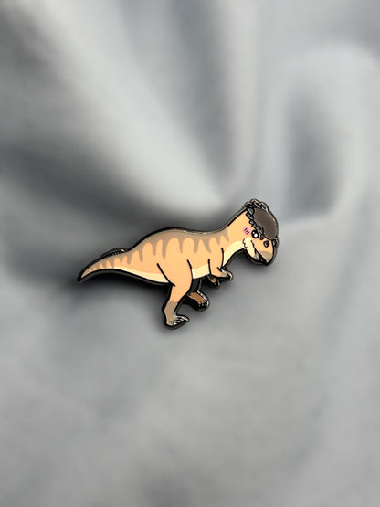 chibi pachycephalosaurus hard enamel pin