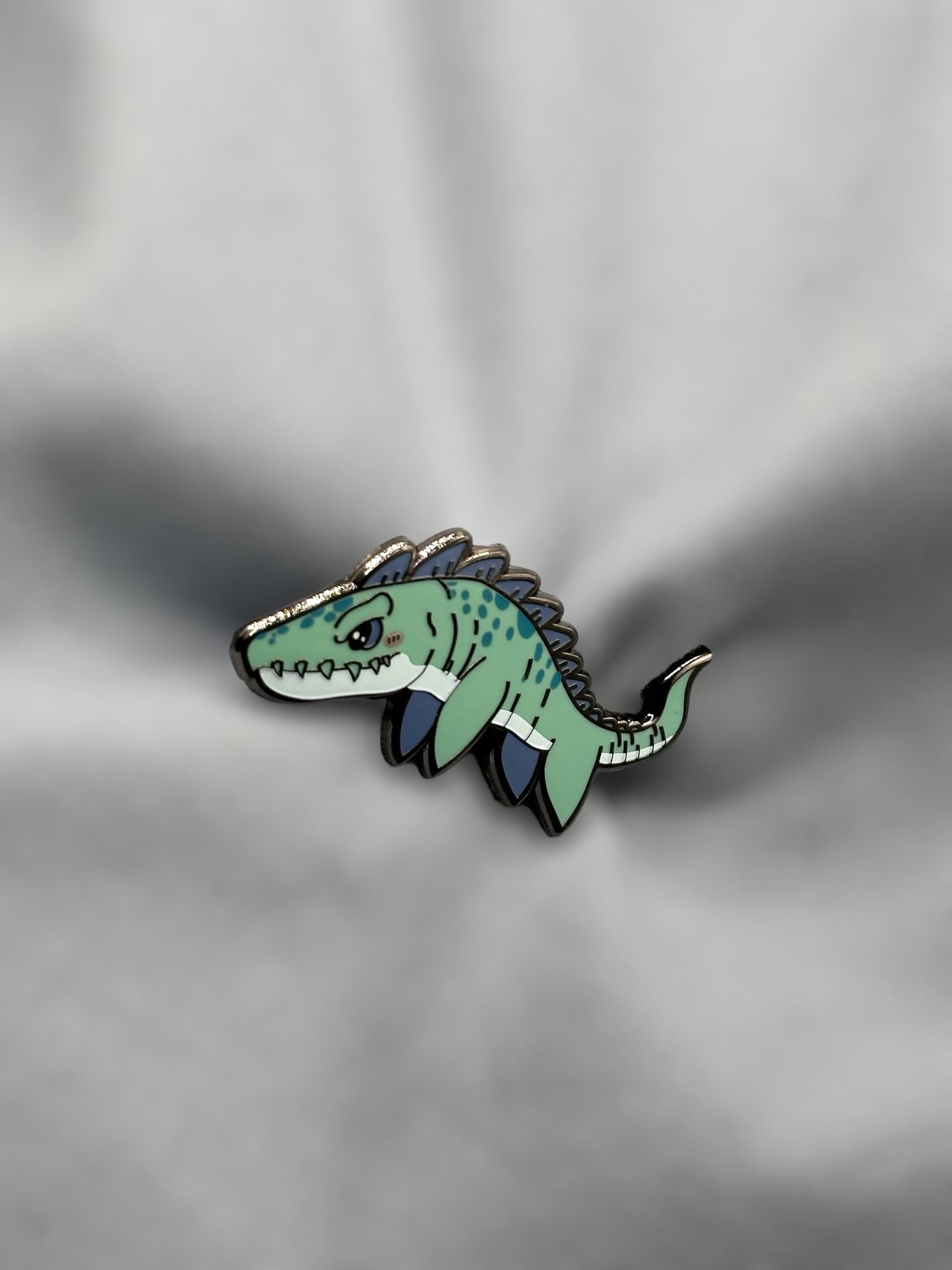 chibi mosasaurus hard enamel pin