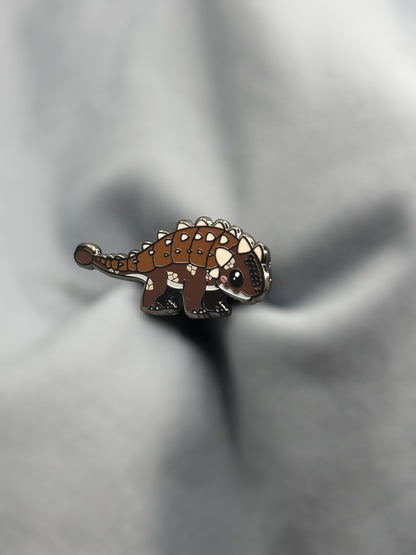 chibi ankylosaurus hard enamel pin