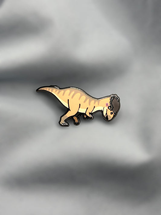 chibi pachycephalosaurus hard enamel pin