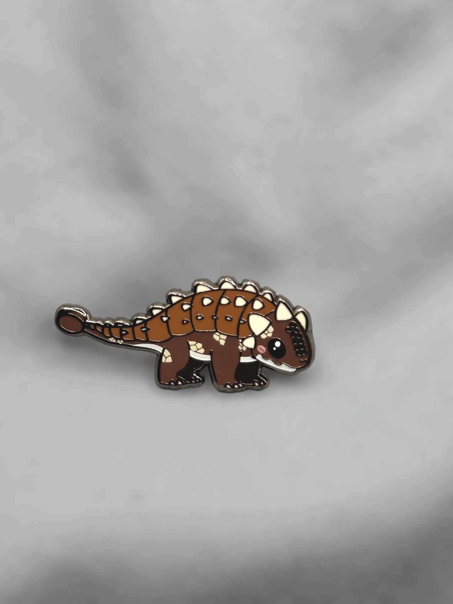 chibi ankylosaurus hard enamel pin