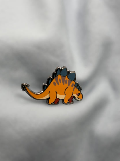 chibi stegosaurus hard enamel pin