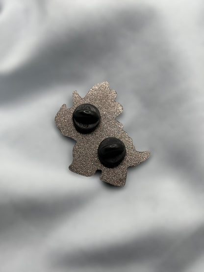 chibi triceratops hard enamel pin