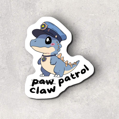 police justice dinosaur sticker (pre-order)