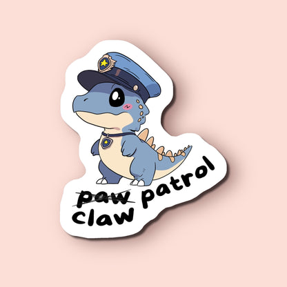 police justice dinosaur sticker (pre-order)