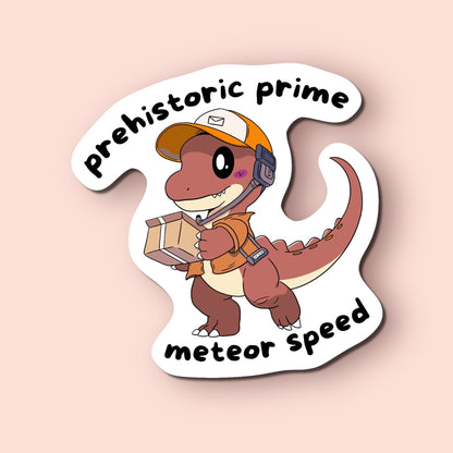 mailman dinosaur sticker (pre-order)