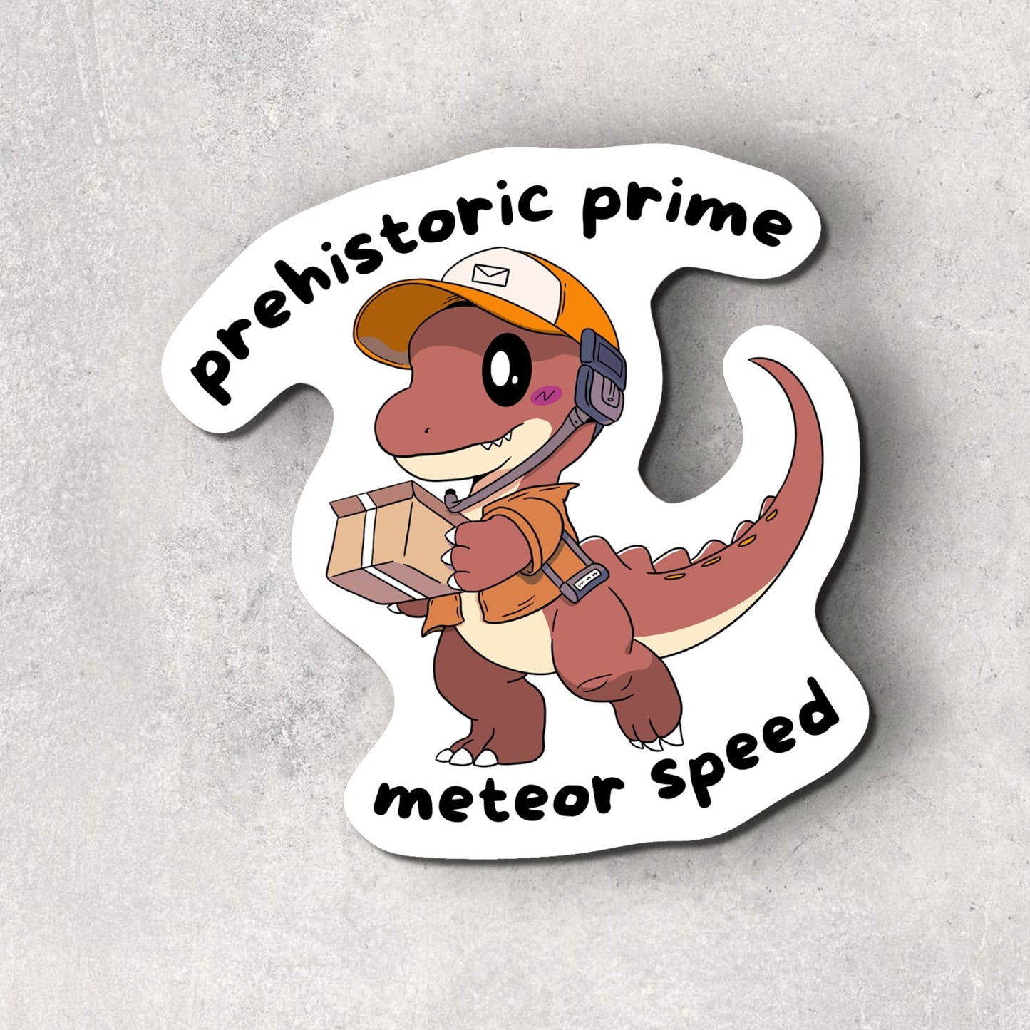 mailman dinosaur sticker (pre-order)