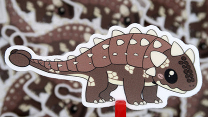 chibi ankylosaurus dino sticker