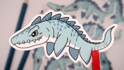 chibi mosasaurus dino sticker