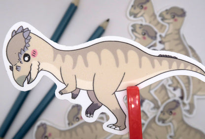 chibi pachycephalosaurus dino sticker