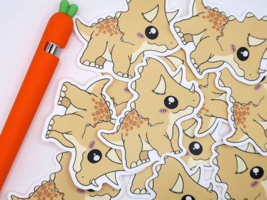 chibi triceratops dino sticker