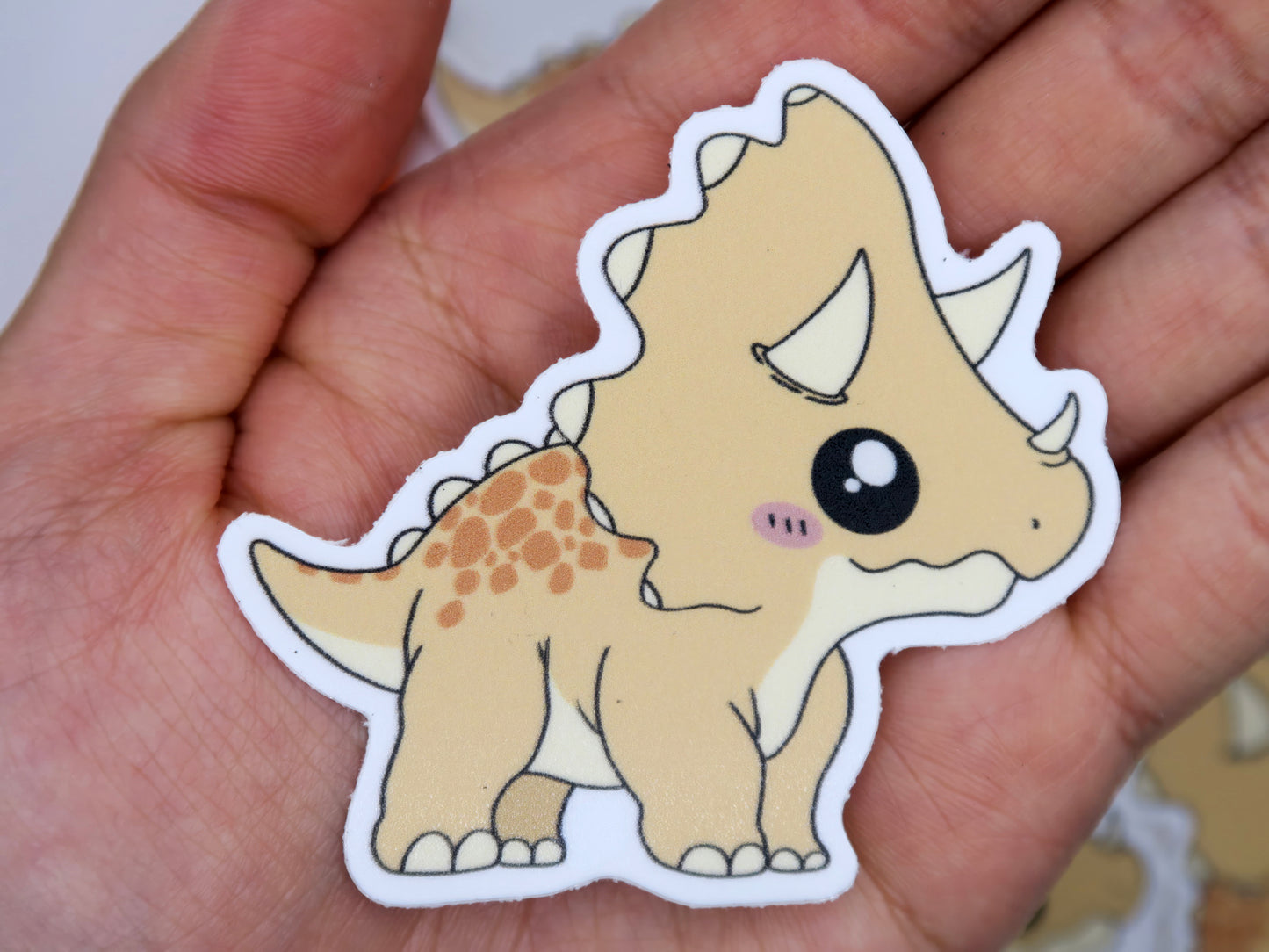 chibi triceratops dino sticker