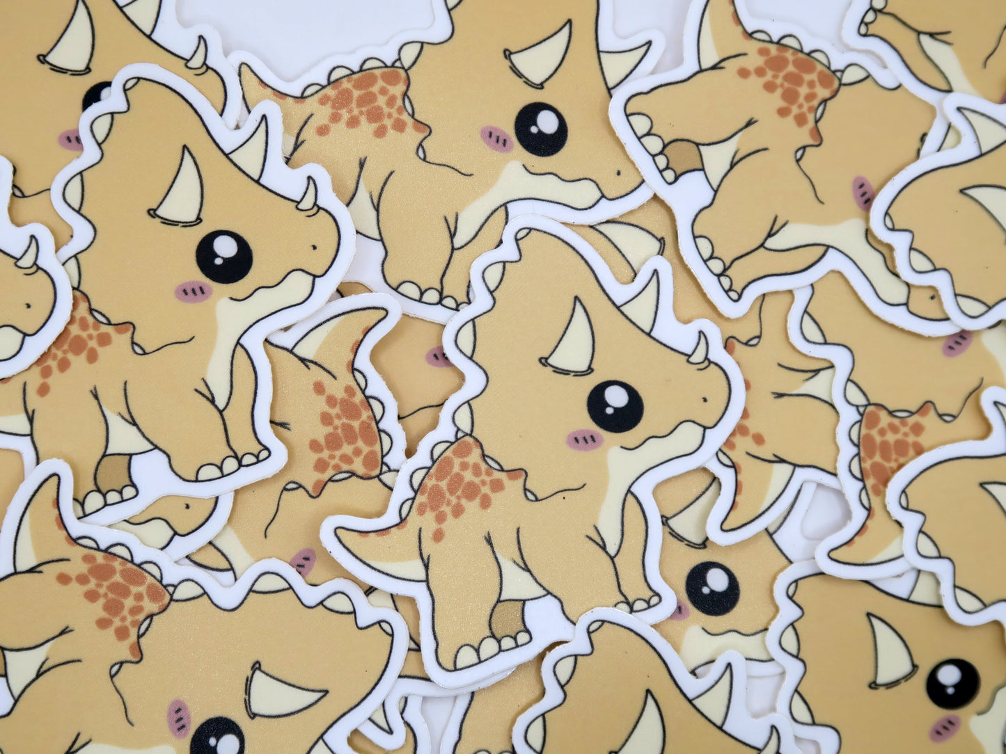 chibi triceratops dino sticker