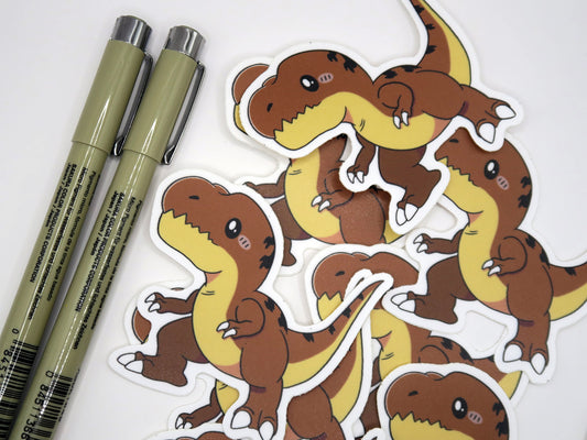 chibi t-rex dino sticker